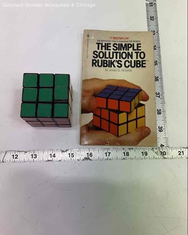 Rubiks Multicolor Classic 3x3 Cube Puzzle With Solution Guide Plastic Toy