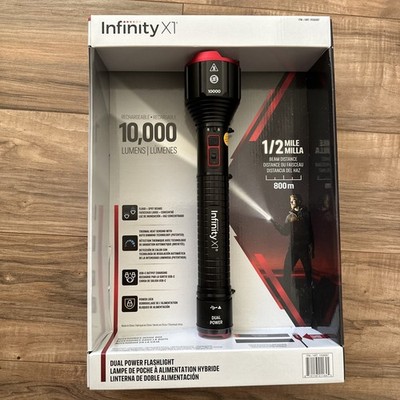 Infinity X1 10000 Lumen Taschenlampe superhelle wiederaufladbare Taschenlampe - Powerbank