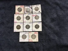 11 Great Britain One Shilling 1820-1883 From old collection see photos