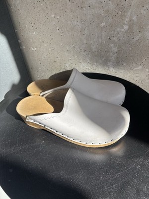 Berkemann Clogs Sandalen Kalbsleder Gr 42 Weiß Soft Toeffler