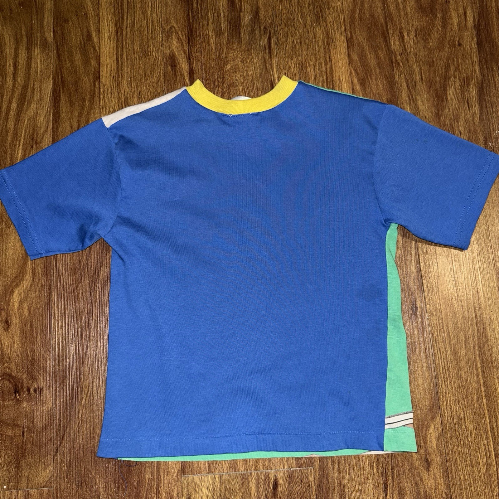 Very Rare Vintage 90s Thomas The Train Mega Print Shirt Size 7 USA 14.5x18.5 image 6