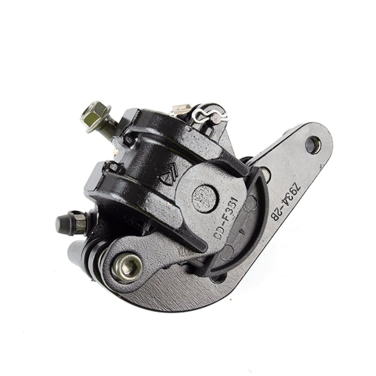 Rear Brake Caliper for ZS125T-48 Bracket Banjo Black Scooter Painted BRCR024