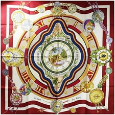 Hermes Scarf Carre90 Parmi Les Fleurs Je Compte Heures Time Spent Among Flowers