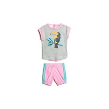 Tracksuits Universal Infants Adidas Performance AK2623 Turquoise-Pink-Grey