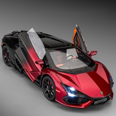 1:24 Alloy Diecast Lamborghini Sports Car Model Four Door Toy Gift Collectible