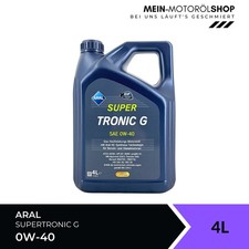 Aral SuperTronic G 0W-40 BMW Mercedes MB 229.5 VW 505 00 Motor&ouml;l 4 Liter