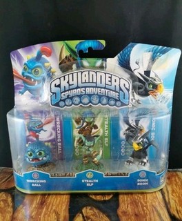 Skylanders Spyros Adventure Triple Pack: Wrecking Ball Stealth Elf Sonic Boom
