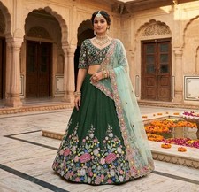 Indian Pakistani Wedding Lehenga Choli Bollywood Designer Bridal Lengha Party
