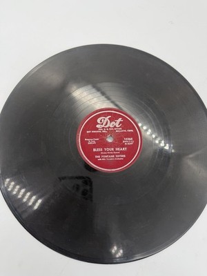 Fontaine Sisters Bless Your Heart / Hearts of Stone 78 PLAY FULLY TESTED