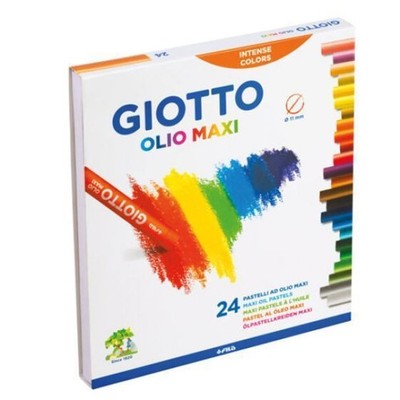 Giotto-Ölpastellkreiden in einer Schachtel mit 24 sortierten Farben