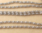 Antique Vintage Sterling Silver 925 Scroll Chain Necklace 18"; 3.6 g — photo 1