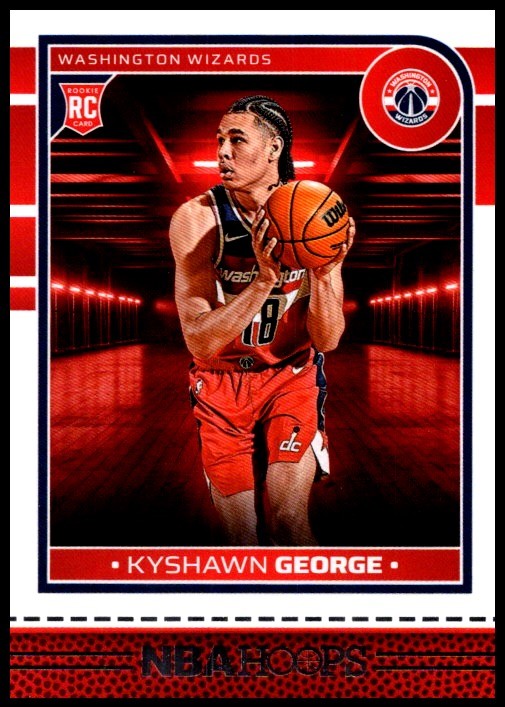 2024 Kyshawn George Rookie Panini Hoops Basketball #254 Washington Wizards