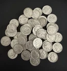 1 Roll of 1964 Roosevelt Silver Dimes. Lot of 50.