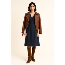 MAEVE x Antropologie | Textured Cap-Sleeve Fit-&-Flare Midi Dress Size 10 | EUC