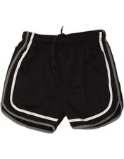 CHAMPION Womens Sport Shorts UK 14 Large  Black CN15