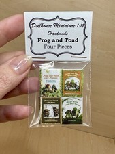 Dollhouse Miniature 1:12 Book Set 4 Pcs  Frog...