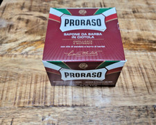 Proraso Shaving Soap in a Bowl: Red Range - Nourishing for Thick Coarse Beards