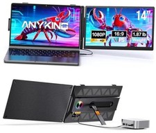 Laptop Screen Extender - 14" FHD 1080P Portable Monitor for 14" Dual Screen