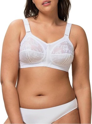 Triumph 10166213 Doreen ungepolsterter BH, weiß 46E neu mit Etikett