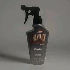 Bod Man Warrior Body Spray 8oz by Parfums De Coeur RARE! DISCONTINUED! NEW