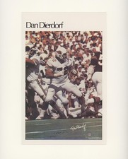 1981 Marketcom Mini Posters Dan Dierdorf #27 HOF ux6