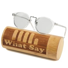 [What Say] Fashion Classic Frame Sunglasses With Colored And Mirrored Lenses, C_