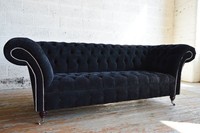 Chesterfield Textil Sofa Couch Big Xxl Sitz Polster Leder Stoff Sofas Couchen