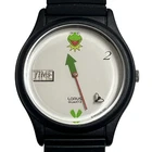 Vintage Lorus Watch Kermit Time Flies Seiko 1994 New Battery Runs Henson Muppets