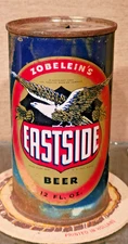 1951 ZOBLELEIN'S EASTSIDE FLAT TOP BEER CAN LOS ANGELES BREWING CALIFORNIA