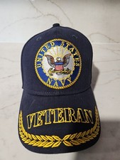 United States Navy Veteran new old stock hat ball cap adjustable