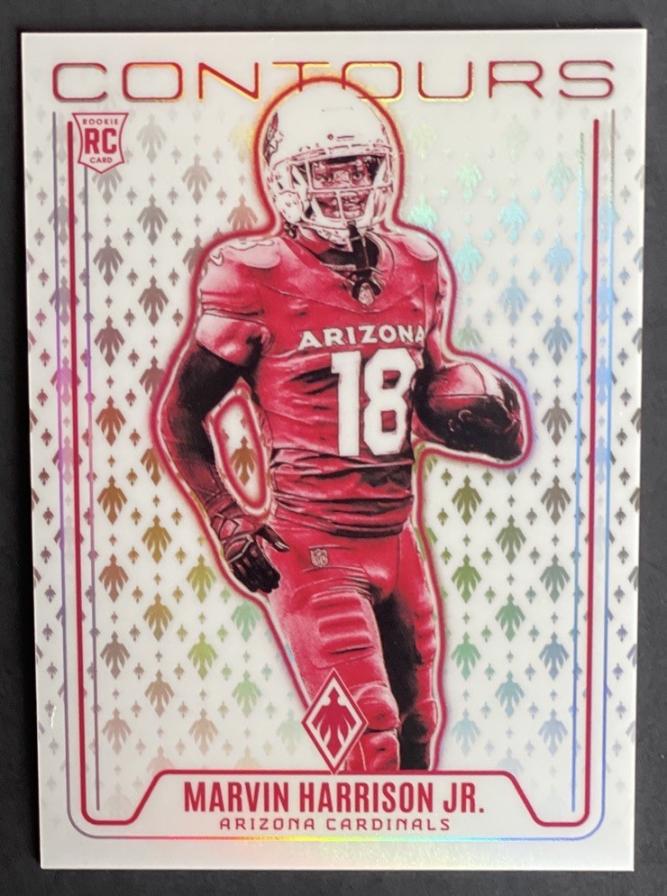 2024 Phoenix Marvin Harrison Jr /75 Rookie Contours Bronze RC #CON-MHJ Cardinals