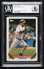 BAS 1993 Topps Albert Belle #635 BGS Authentic Auto ow6