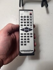 SHARP 3 DISC AUDIO SYSTEM REMOTE CONTROL MODEL RRMCG0347AWBA Fully Tested