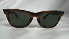 B&L Ray-Ban Wayfarer Tortoise Sunglasses G-15 Glass Lenses Made In USA B&l 5022