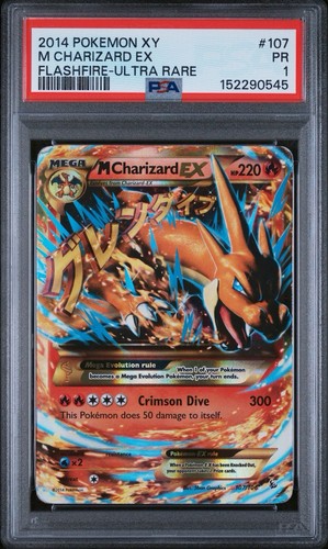 M Charizard-EX graded PSA 1 for sale on eBay