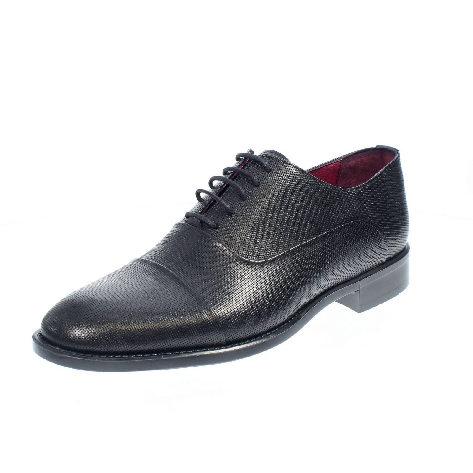 Willbarn Oxford Stringate Leder schwarz - Größe 42 [28,5 cm] Herrenschuhe