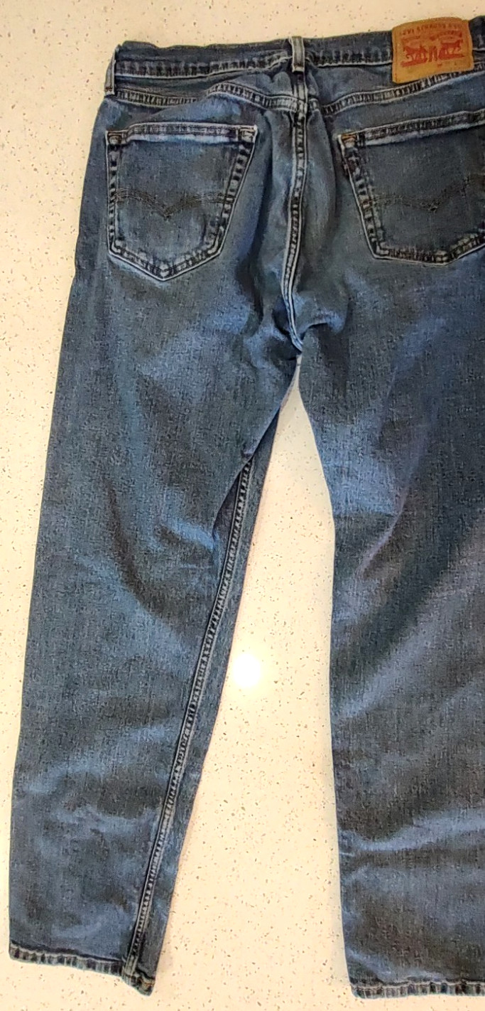 Men's Levi's 505 Blue Jeans 34 x 34 Red Tab thumbnail 3