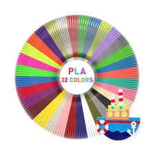 FIROS 3D Pen Filament Refills, 32 Colors 3D Pen PLA Filament, Each Color 9.84...
