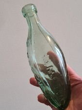 EARLY DARK AQUA CHISEL LIP HAMILTON BOTTLE FROM NORTHAMPTON IN GOOD CONDITION.