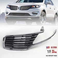 Front Grille Left Driver Side Fit for Lincoln MKC 2015-2018 Bumper Hood Chrome