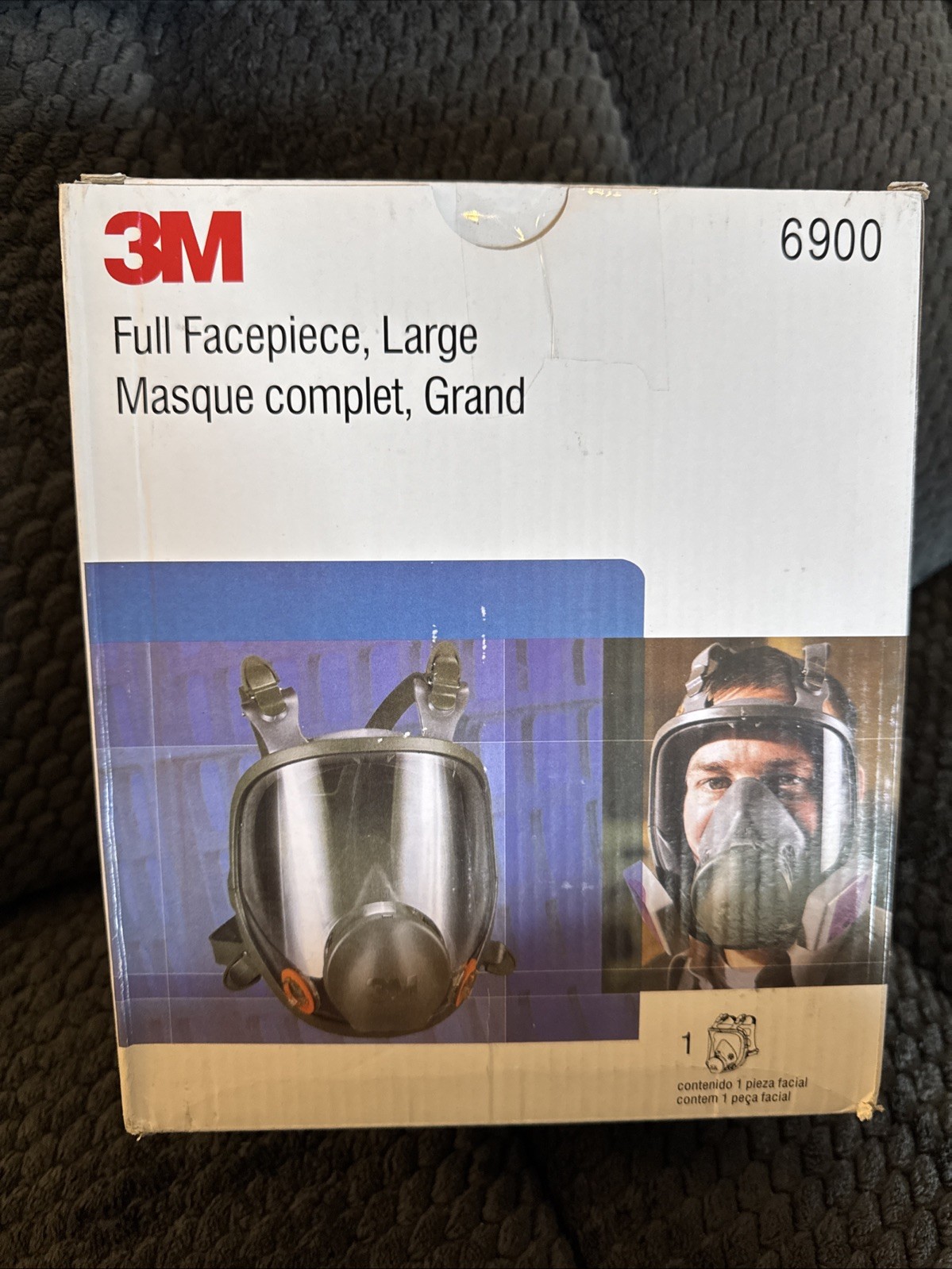 3M 6900 Full Face Mask Respirator Facepiece, Large (L), MPN 6900