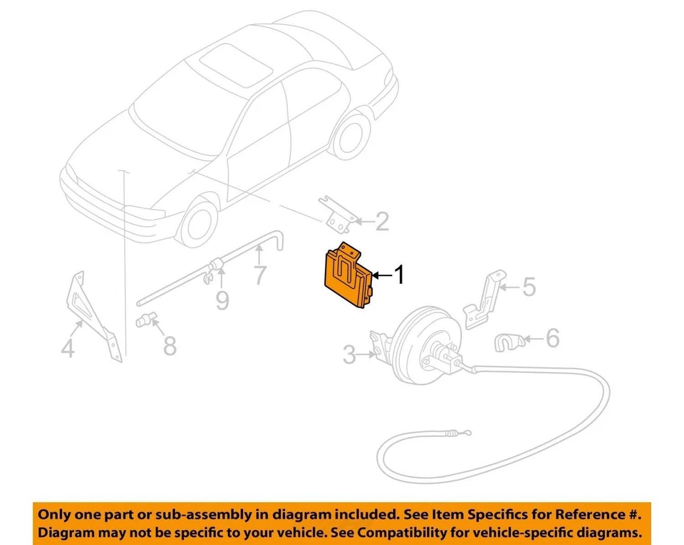 2000-2001 Subaru Outback Impreza Cruise Control Module Unit OEM 87022FA120 - Image 3 of 4