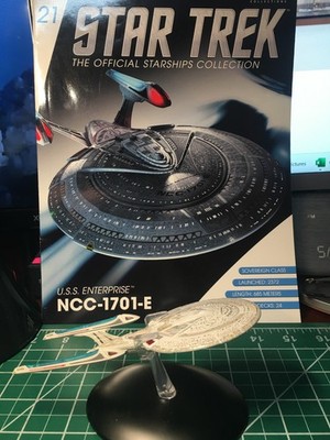 Eaglemoss Star Trek #21 ''USS Enterprise NCC-1701-E'' with box and magazine