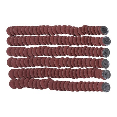 150 Pcs 2 Inch Torque Sanding Discs 60 Grit Roll Lock Die Grinder Sanding Discs