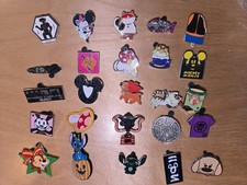 Disney Trading Pin Lot 24pc Stitch Pumpkin Figment Black Panther Dug Oliver Cat