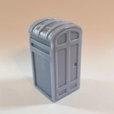 O Scale Portable Toilet Outhouse 4-Pack for Model Railroad Diorama