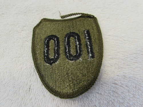 WWII US Army 100th Infantry Division Training Patch, Original, Olive Green - Picture 3 of 3