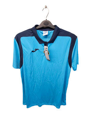 JOMA Poloshirt Kurzarm Herren Championship Türkis Navy Blau LARGE