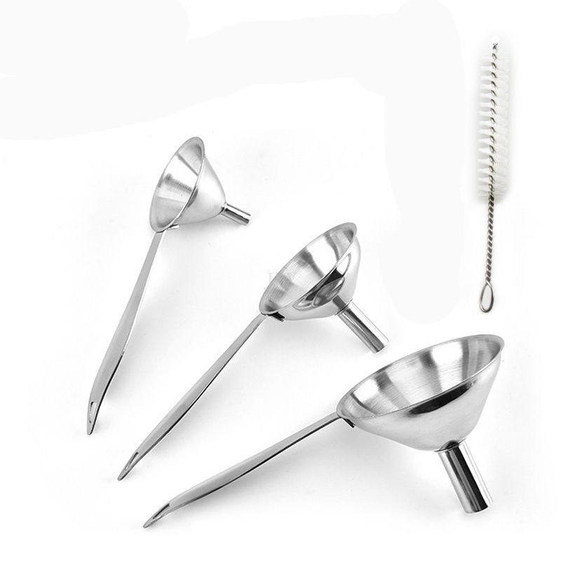Mini Edelstahl 4 Stueck Kitchen Strainer Trichter Set, Edelstahl Trichter