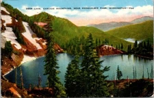 Postcard Deep Lake  cascade Mountains Snoqualmie Pass Washington WA 1945    2440